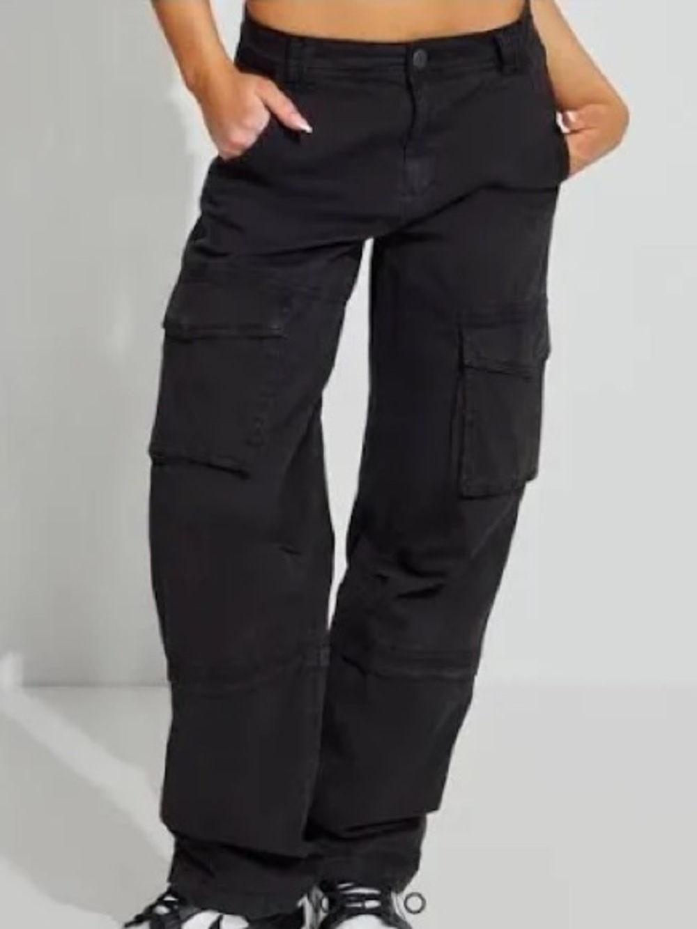 Black Cargo Women Pants Garage medium